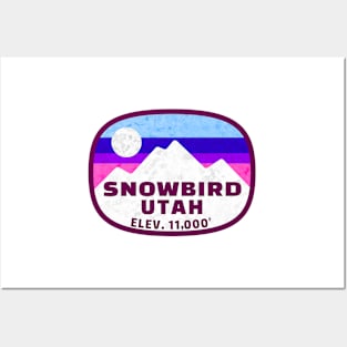 Ski Snowbird Utah Skiing Winter Sports Snowboarding Posters and Art